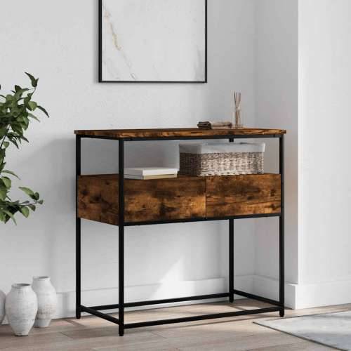Konzolni stol boja hrasta 75 x 40 x 75 cm konstruirano drvo - Dimljeni hrast 1 75 cm Cijena