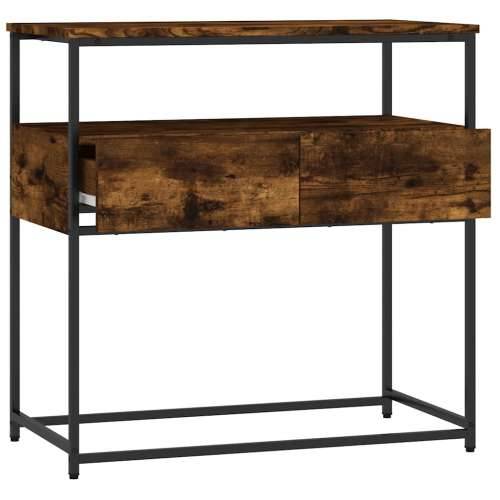 Konzolni stol boja hrasta 75 x 40 x 75 cm konstruirano drvo - Dimljeni hrast 1 75 cm Cijena