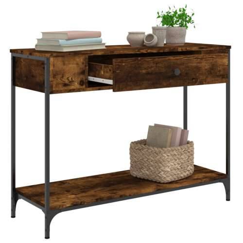 Konzolni stol boja hrasta 100 x 34,5 x 75 cm konstruirano drvo - Dimljeni hrast 1 100 cm Cijena