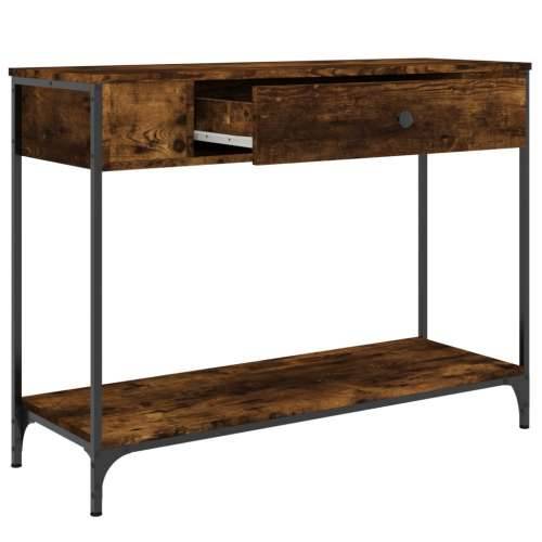 Konzolni stol boja hrasta 100 x 34,5 x 75 cm konstruirano drvo - Dimljeni hrast 1 100 cm Cijena