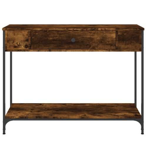Konzolni stol boja hrasta 100 x 34,5 x 75 cm konstruirano drvo - Dimljeni hrast 1 100 cm Cijena