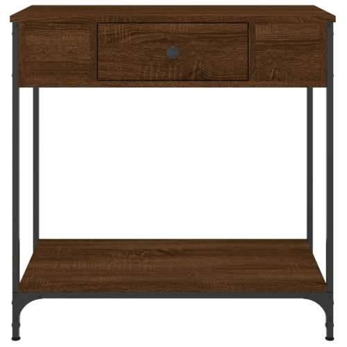 Konzolni stol smeđa boja hrasta 75x34,5x75 cm konstruirano drvo - Smeđi hrast 1 75 cm Cijena