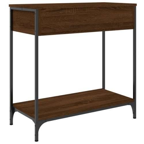 Konzolni stol smeđa boja hrasta 75x34,5x75 cm konstruirano drvo - Smeđi hrast 1 75 cm Cijena
