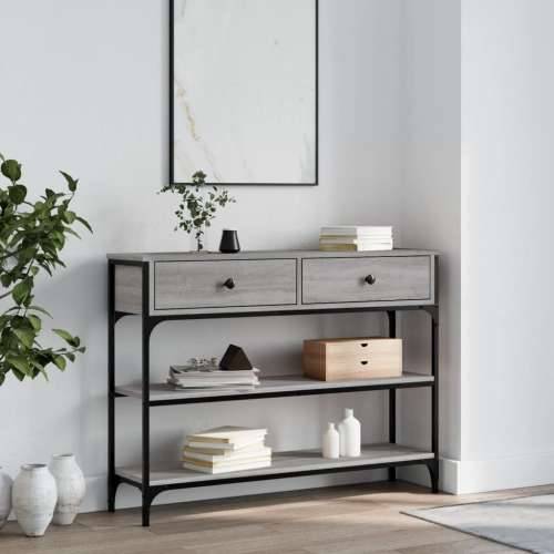 Konzolni stol boja hrasta sonome 100x25x75 cm konstruirano drvo - Sivi hrast sonoma 1 100 cm Cijena