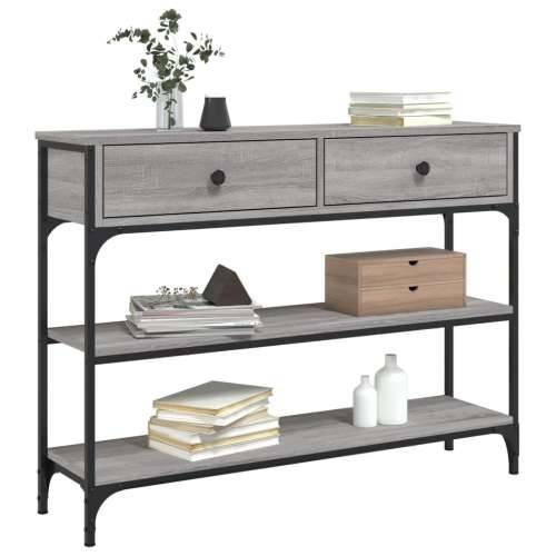 Konzolni stol boja hrasta sonome 100x25x75 cm konstruirano drvo - Sivi hrast sonoma 1 100 cm Cijena