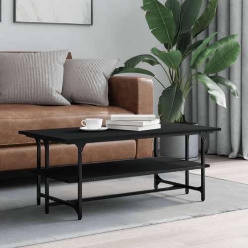 Stolić za kavu crni 100 x 50 x 40 cm konstruirano drvo - Crna 1 Cijena