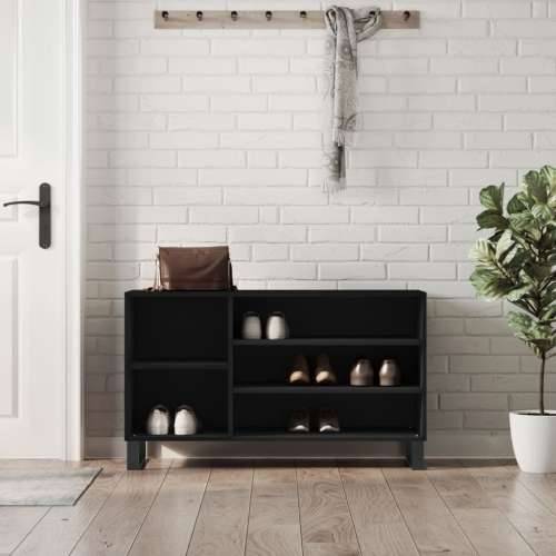 Ormarić za cipele crni 102 x 36 x 60 cm od konstruiranog drva - Crna 1 Cijena