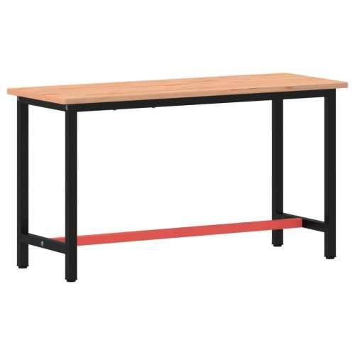 Radni stol 150x55x81,5 cm od masivne bukovine i metala - 150 x 55 x 81.5 cm 1 Cijena