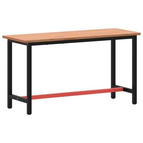 Radni stol 150x55x81,5 cm od masivne bukovine i metala - 150 x 55 x 81.5 cm 1 Cijena