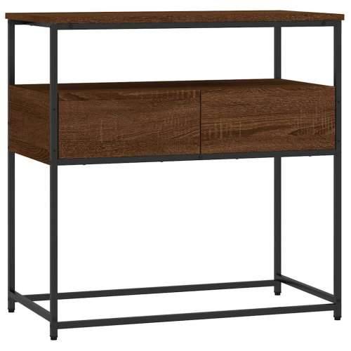 Konzolni stol smeđa boja hrasta 75x40x75 cm konstruirano drvo - Smeđi hrast 1 75 cm Cijena