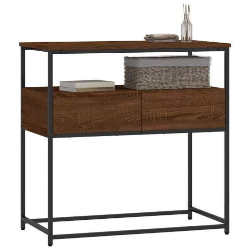 Konzolni stol smeđa boja hrasta 75x40x75 cm konstruirano drvo - Smeđi hrast 1 75 cm Cijena