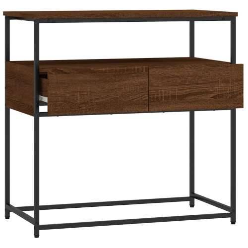 Konzolni stol smeđa boja hrasta 75x40x75 cm konstruirano drvo - Smeđi hrast 1 75 cm Cijena