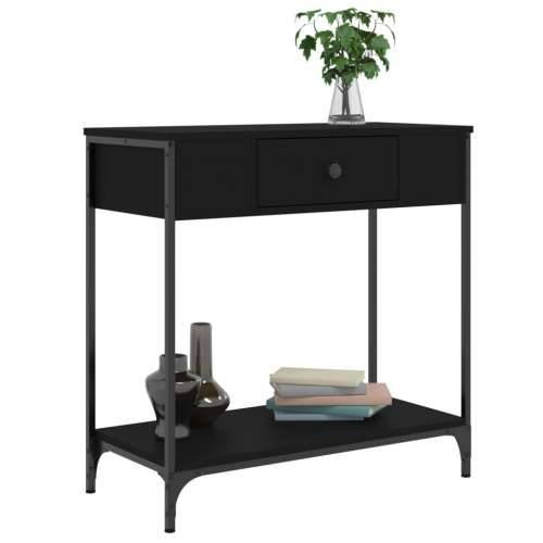 Konzolni stol crni 75 x 34,5 x 75 cm od konstruiranog drva - Crna 1 75 cm Cijena