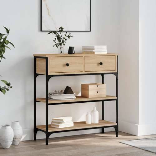 Konzolni stol boja hrasta sonome 72,5x25x75cm konstruirano drvo - sonoma hrast 1 72.5 cm Cijena