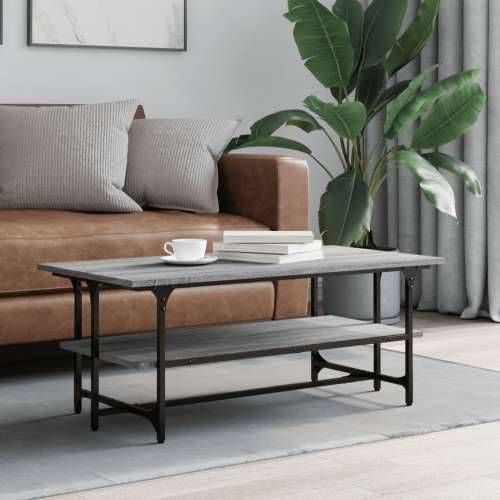 Stolić za kavu boja hrasta 100 x 50 x 40 cm konstruirano drvo - Sivi hrast sonoma 1 Cijena