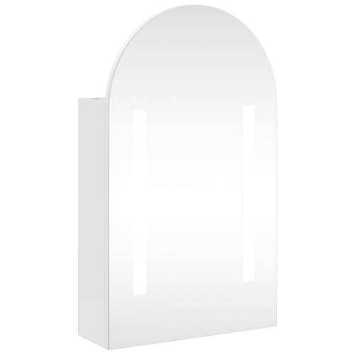 Kupaonski ormarić s ogledalom LED lučni bijeli 42 x 13 x 70 cm Cijena