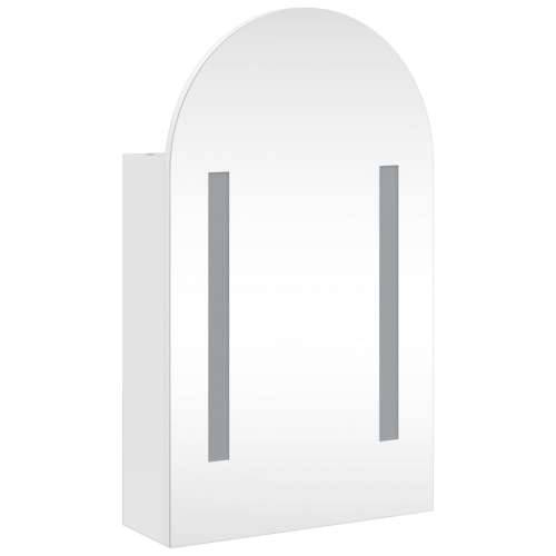 Kupaonski ormarić s ogledalom LED lučni bijeli 42 x 13 x 70 cm Cijena