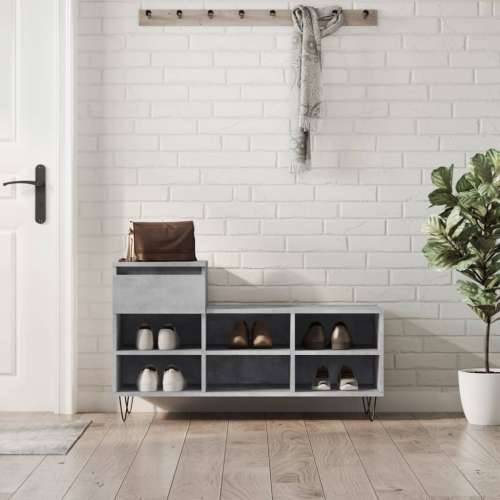 Ormarić za cipele boja betona 102x36x60 cm konstruirano drvo - Beton siva 1 Cijena