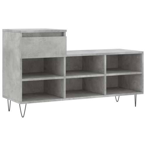 Ormarić za cipele boja betona 102x36x60 cm konstruirano drvo - Beton siva 1 Cijena