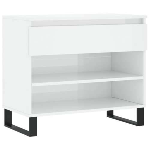 Ormarić za cipele sjajni bijeli 70x36x60 cm konstruirano drvo - Visoko sjajno bijela 1 Cijena