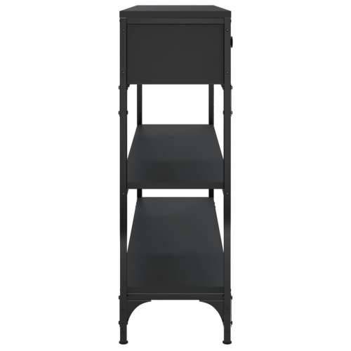 Konzolni stol crni 100 x 25 x 75 cm od konstruiranog drva - Crna 1 100 cm Cijena