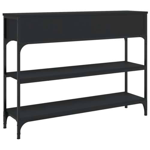 Konzolni stol crni 100 x 25 x 75 cm od konstruiranog drva - Crna 1 100 cm Cijena
