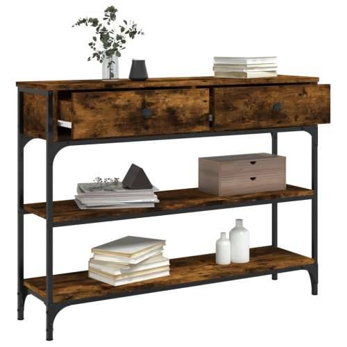 Konzolni stol boja hrasta 100 x 25 x 75 cm konstruirano drvo - Dimljeni hrast 1 100 cm Cijena