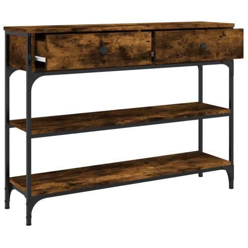 Konzolni stol boja hrasta 100 x 25 x 75 cm konstruirano drvo - Dimljeni hrast 1 100 cm Cijena