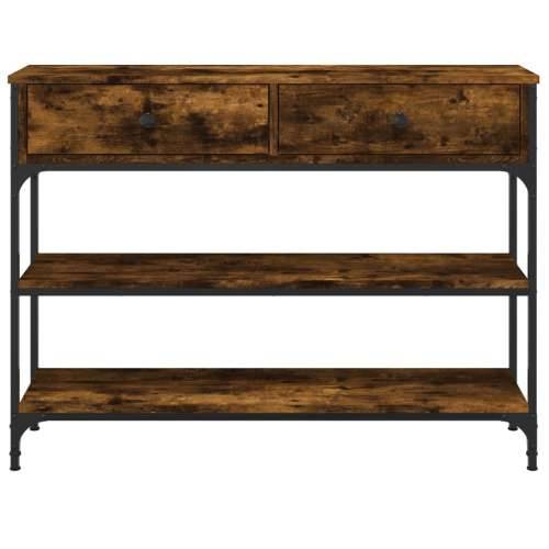 Konzolni stol boja hrasta 100 x 25 x 75 cm konstruirano drvo - Dimljeni hrast 1 100 cm Cijena