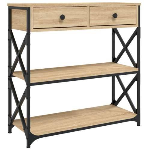 Konzolni stol boja hrasta sonome 75x28x75 cm konstruirano drvo - sonoma hrast 1 75 cm Cijena