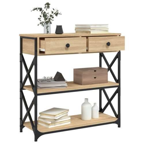 Konzolni stol boja hrasta sonome 75x28x75 cm konstruirano drvo - sonoma hrast 1 75 cm Cijena