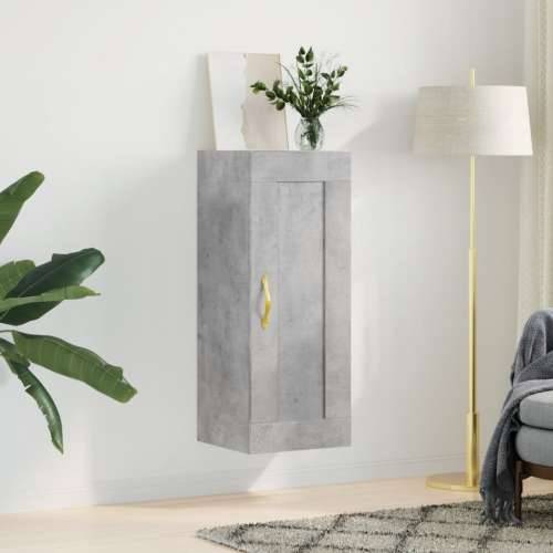 Zidni ormarić boja betona 34,5x34x90 cm od konstruiranog drva - Beton siva 1 Cijena