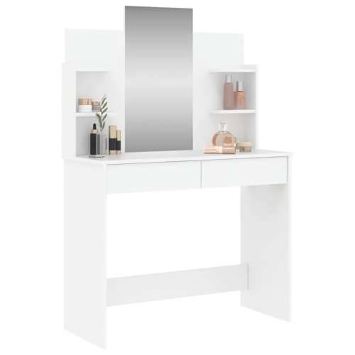 Toaletni stolić s ogledalom bijeli 96 x 39 x 142 cm - Bijela 1 Cijena