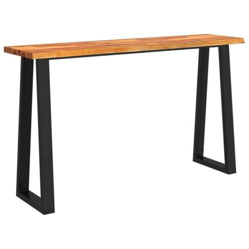 Konzolni stol sa živim rubom 140x40x80 cm masivno drvo bagrema - 140 x 40 x 80 cm 1 Cijena