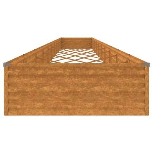 Stupići za parking 960x100x36 cm od čelika COR-TEN 960 x 100 x 36 cm 1 Cijena