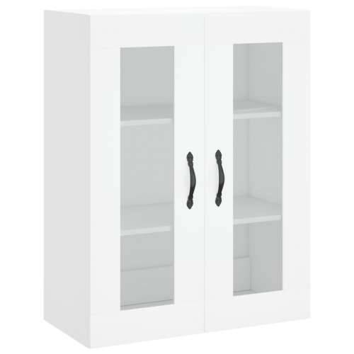Visoka komoda bijela 69,5x34x180 cm konstruirano drvo - Bijela 1 2 drvena vrata Cijena