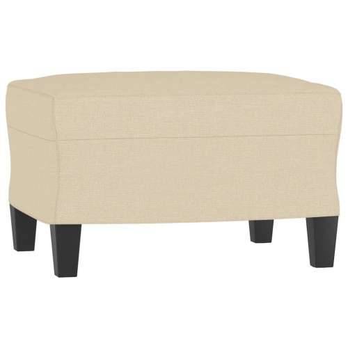 Fotelja s tabureom krem 60 cm od tkanine - Krema Cijena