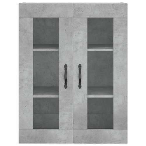 Visoka komoda siva betona 69,5x34x180 cm od konstruiranog drva - Beton siva 1 2 vrata Cijena