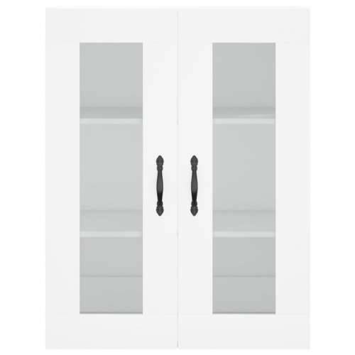 Visoka komoda bijela 69,5x34x180 cm konstruirano drvo - Bijela 1 1 vrata 3 ladice Cijena