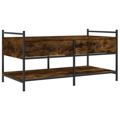 Stolić za kavu boja hrasta 99 x 50 x 50 cm konstruirano drvo - Dimljeni hrast 1 99 cm Cijena