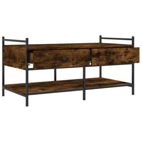 Stolić za kavu boja hrasta 99 x 50 x 50 cm konstruirano drvo - Dimljeni hrast 1 99 cm Cijena