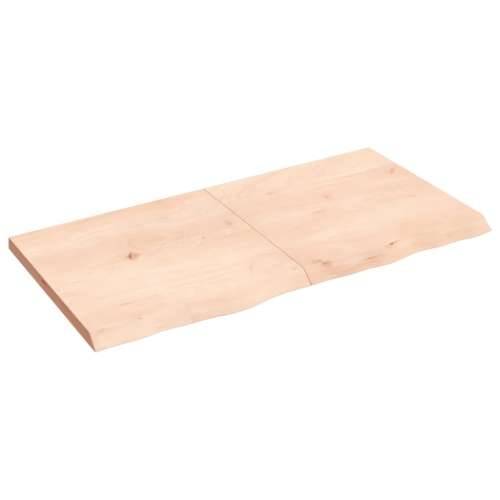 Stolna ploča 120x60x(2-4) cm od netretirane masivne hrastovine - Prirodna 120 x 60 x 4 cm 1 Cijena