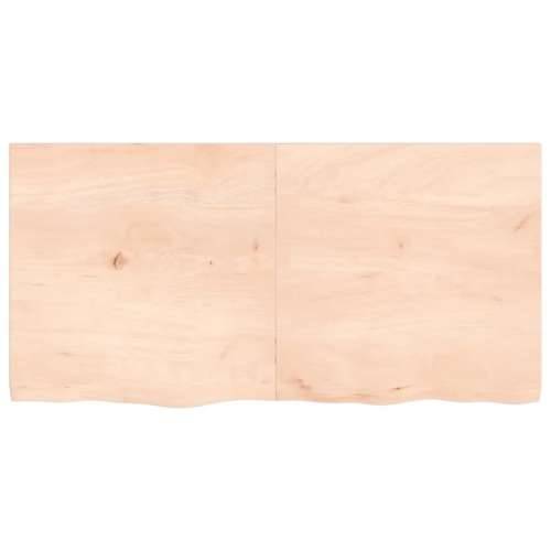 Stolna ploča 120x60x(2-4) cm od netretirane masivne hrastovine - Prirodna 120 x 60 x 4 cm 1 Cijena