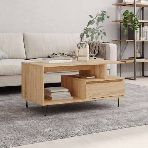 Stolić za kavu boja hrasta 90x49x45 cm konstruirano drvo - sonoma hrast 1 Cijena