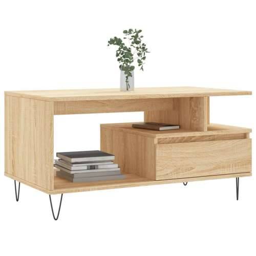 Stolić za kavu boja hrasta 90x49x45 cm konstruirano drvo - sonoma hrast 1 Cijena