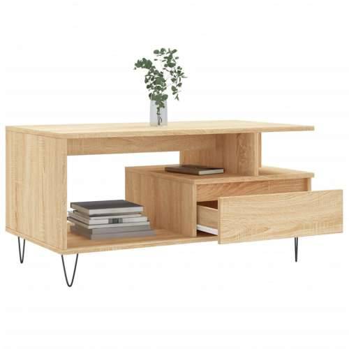 Stolić za kavu boja hrasta 90x49x45 cm konstruirano drvo - sonoma hrast 1 Cijena