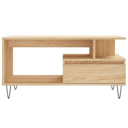 Stolić za kavu boja hrasta 90x49x45 cm konstruirano drvo - sonoma hrast 1 Cijena