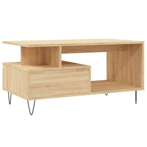 Stolić za kavu boja hrasta 90x49x45 cm konstruirano drvo - sonoma hrast 1 Cijena