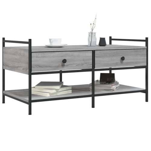 Stolić za kavu boja hrasta 99x50x50 cm konstruirano drvo - Sivi hrast sonoma 1 99 cm Cijena