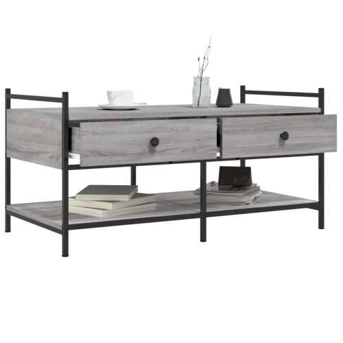 Stolić za kavu boja hrasta 99x50x50 cm konstruirano drvo - Sivi hrast sonoma 1 99 cm Cijena